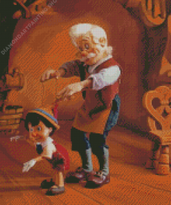 Geppetto Pinocchio Diamond Paintings