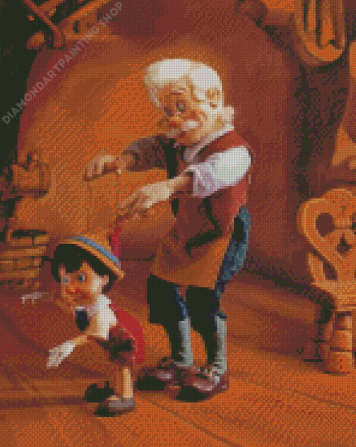 Geppetto Pinocchio Diamond Paintings