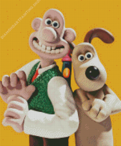 Gromit And Wellace Diamond Paintings