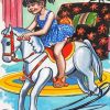 Girl On Horse Diamond Paintings