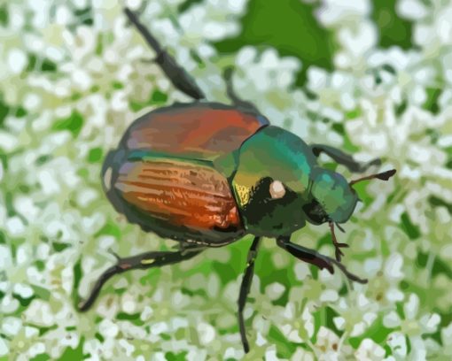 Japanese Beetles Diamond Paintings