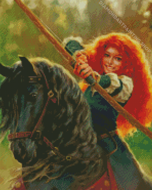 Merida And Horse Diamond Paintings