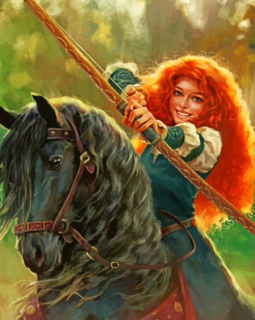 Merida And Horse Diamond Paintings