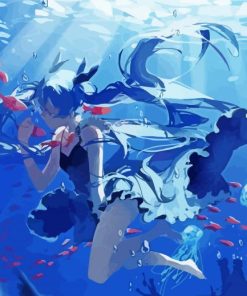 Miku Sea Girl Diamond Paintings