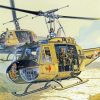 Military Huey Helicopters Diamond Paintings