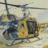 Military Huey Helicopters Diamond Paintings