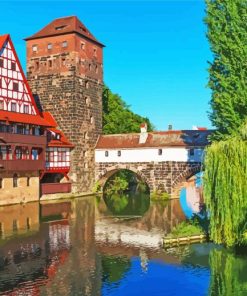 Nuremberg Bridge Diamond Paintings