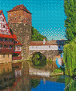 Nuremberg Bridge Diamond Paintings