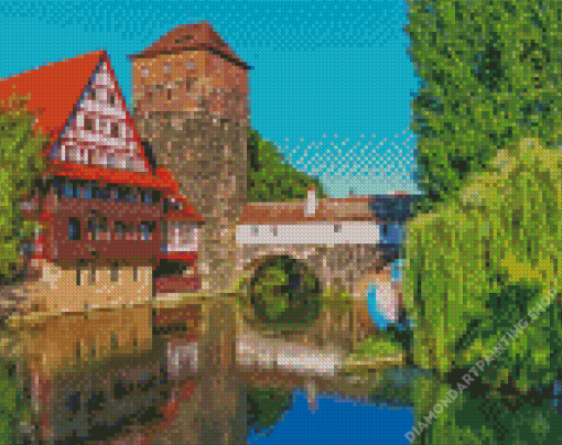 Nuremberg Bridge Diamond Paintings