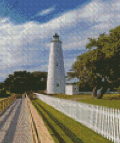 Ocracoke Lighthouse Diamond Paintings