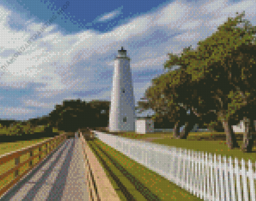 Ocracoke Lighthouse Diamond Paintings