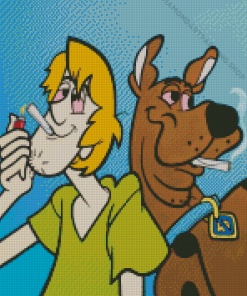 Scooby And Shaggy Diamond Paintings