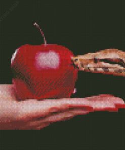 Snake And Apple Diamond Paintings