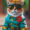 Stylish Cat Diamond Paintings