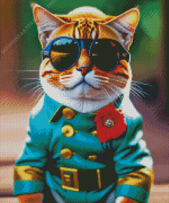 Stylish Cat Diamond Paintings