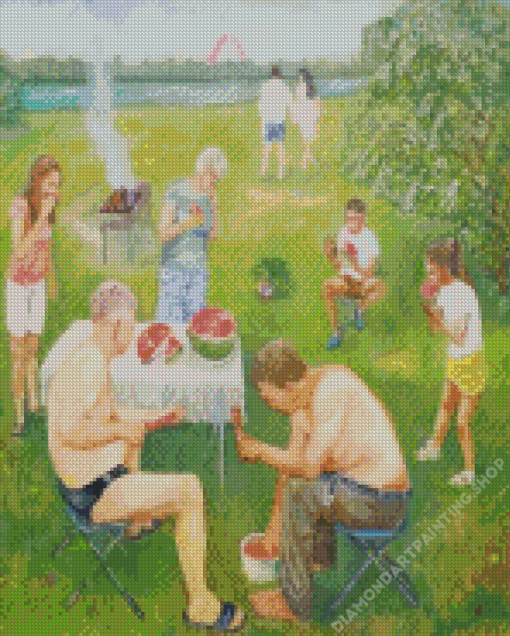 Picnic In The Park Diamond Paintings