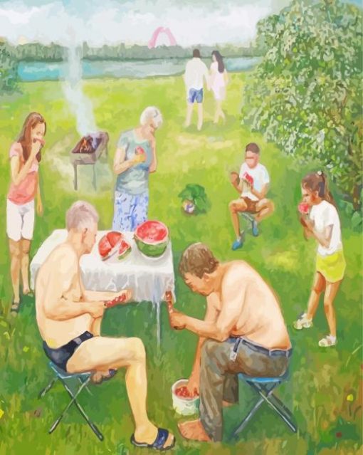 Picnic In The Park Diamond Paintings