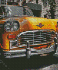 Yellow Taxi Cab Diamond Paintings