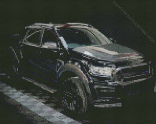 Black Ford Ranger Diamond Paintings