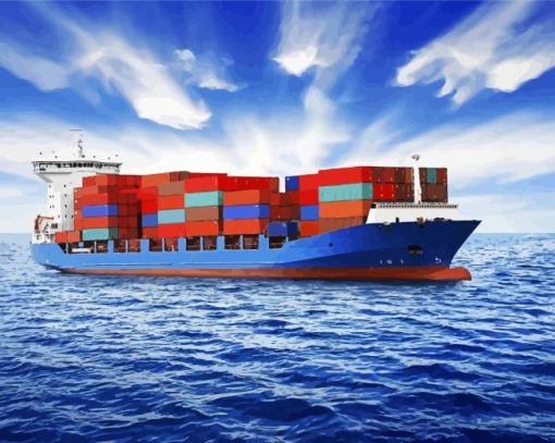 Cargo Ship Diamond Paintings