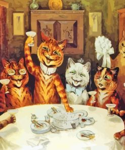 Cats Eating Diamond Paintings