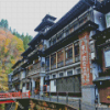 Ginzan Onsen Buildings Diamond Paintings