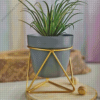 Gold Plant Pot Diamond Paintings