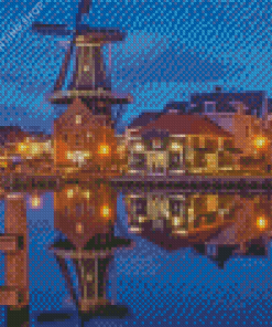 Haarlem At Night Diamond Paintings