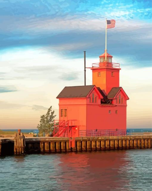 Holland Lighthouse Diamond Paintings