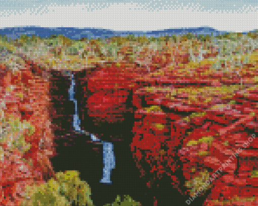 Joffre Falls Karijini Diamond Paintings