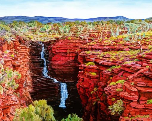 Joffre Falls Karijini Diamond Paintings