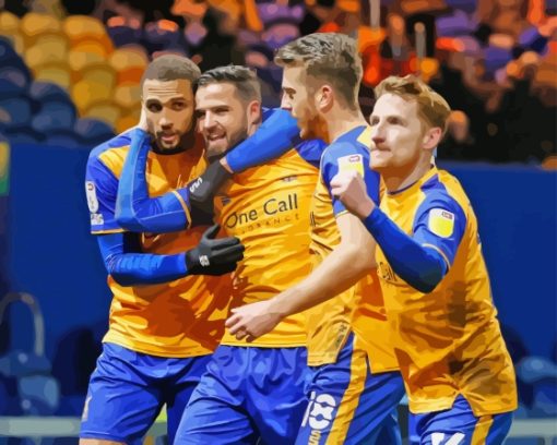 Mansfield Town Football Diamond Paintings