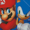 Mario And Sonic Game Diamond Paintings