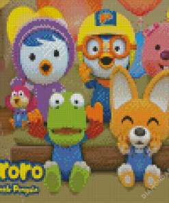 Pororo And Friends Diamond Paintings