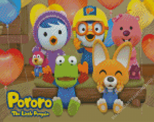 Pororo And Friends Diamond Paintings