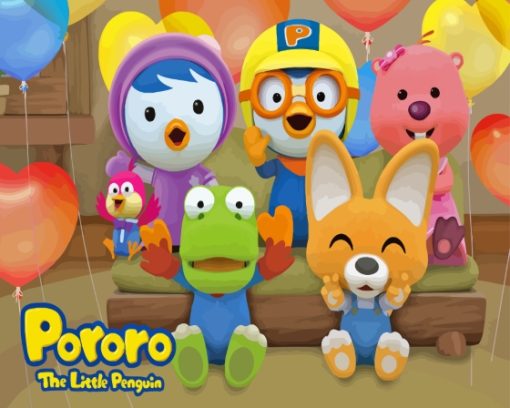 Pororo And Friends Diamond Paintings