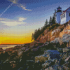 Bass Harbor Lighthouse Diamond Paintings