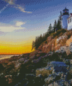 Bass Harbor Lighthouse Diamond Paintings