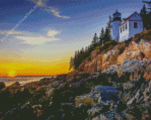 Bass Harbor Lighthouse Diamond Paintings