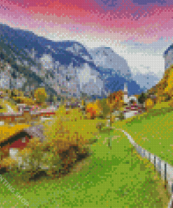 Lauterbrunnen Village Diamond Paintings