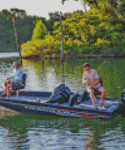 Tracker Bass Boat Diamond Paintings