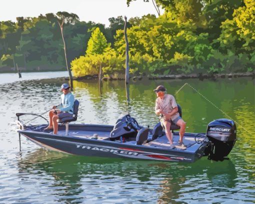 Tracker Bass Boat Diamond Paintings