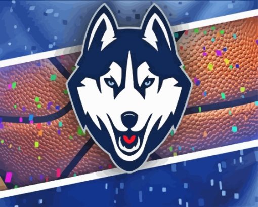 UConn Huskies Logo Diamond Paintings