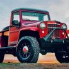 Willys Jeep Pickup Diamond Paintings