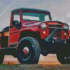 Willys Jeep Pickup Diamond Paintings