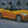 Yellow Daihatsu Cpen Diamond Paintings