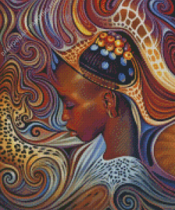 Black African Woman Diamond Paintings