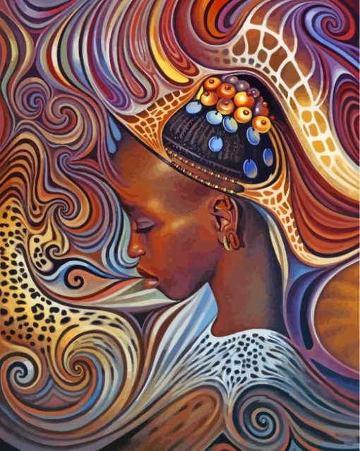 Black African Woman Diamond Paintings