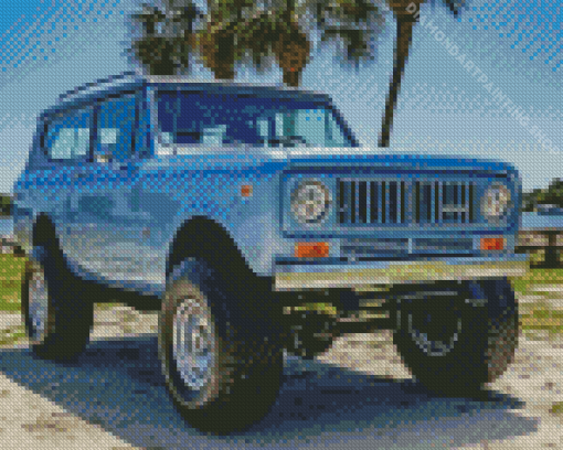 Blue Scout II Car Diamond Paintings