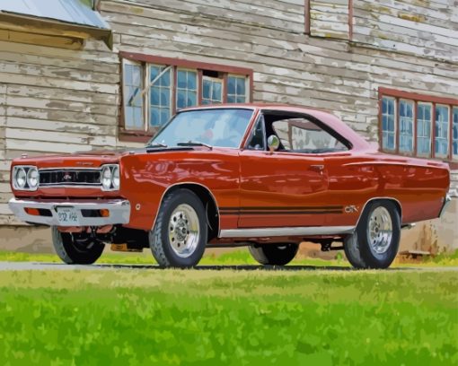 Brown Plymouth Gtx Diamond Paintings